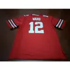 Goodjob Hommes Jeunes femmes # 12 Denzel Ward Ohio State Buckeyes Football Jersey taille s-5XL ou personnalisé n'importe quel nom ou numéro de maillot