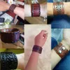 Fashion Genuine Leather Bracelet for Men Brown Wide Cuff Bracelets & Bangle Wristband Vintage Punk Male Jewelry Gift
