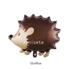 Party Favor Forest animal balloon fox hedgehog small raccoon squirrel rabbit aluminum film decoration BALLOON Birthday Party layout T2I52486