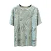 Nkandby eleganckie topy dla kobiet Letnia modna luźna krótki rękaw wzór estetyczny Urzzang Koreański koszulka Odzież 210720