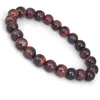 Fili di perline Bracciale occhio di tigre rosso Pietra naturale Chakra Yoga Corda elastica Bracciale sportivo Accessori moda Uomo Donna Gioielli Inte22