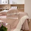 Bedding Sets Girlish Style 600TC Cotton Satin Jacquard Set Cute Carousel Rainbow Duvet Cover 4pcs(Twin Queen King Size,2 Types)