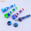 glass oil burner mini glass tube silicone water pipes honeybee smoking pipe silicone bong cigarette tobacco smoke filter oil rig 710