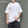 2021 Cool T Shirt Casual Hip Hop T-shirt Boys Anime Summer Top Tees Half Sleeve Luffy Tshirt Streetwear Rolig Man Casual Tees G1222