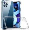 Slim Cienki Przezroczysty Miękki TPU Telefon Case Case Gel Crystal Shockproszproszczelowy tylna pokrywa z wtyczką do pyłów do iPhone 12 Mini 11 Pro X XS Max XR 7 8 PLUS