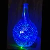 Vaso di vetro 3D a 7 colori, aromaterapia, olio essenziale, diffusore di aromi, cambio e spegnimento automatico senza acqua, umidificatore a nebbia fredda