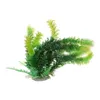 장식 수족관 세라믹 기지 9.8 "높이 플라스틱 수생 식물 녹색