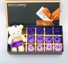 Coffret cadeau fleur de savon Rose, cadeaux d'événements d'entreprise, cadeaux d'anniversaire de mariage, saint-valentin, peut être mis dans la baignoire