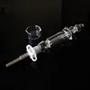 2021 Mini Nectar Collector Kit 10mm 14mm Nector Collectors DAB Straw Oil Rigs Micro NC Set Glas Water Pijp Titanium Tip