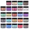 Biutee 24 colori 0,35 oz pigmento in polvere di mica per labbra per labbra lucentezza fai da te nail art cosmetici glitter colore resina epossidica perla pura