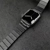 Cool Carbon Fiber Grain Wrist Rem Armband för Apple Watch Series 7 6 5 4 3 2 SE PPS Link Band Iwatch 38mm 40mm 42mm 45mm