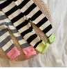 Infants and young children fashion striped patchwork leggings 0-2 years baby boys girls casual base skinny pants 210708