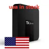 USA IN STOCK tx3 mini TV BOX amlogic s905w quad core android 8.1 os 2gb ram 16gb rom 2.4ghz wifi 100m lan led clock