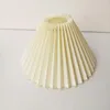 Okładki lampy Odcienie Plisowane Kreatywny Lampshade Shell Sypialnia Podłoga Stołowa Podłoga Anty Olśniewająca Tkaniny Akcesoria