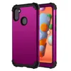For Samsung A11 Cases 3 In 1 Heavy Duty Shockproof Hybrid Hard PC+Silicone Rubber Protective Cover