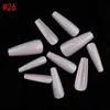 38 Farben Fake Nail Artificial Press on Long Ballerina Clear Natural White False Coffin Nails Art Tips Full Cover Flase Nails 500P6202872