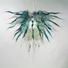 Lampes contemporaines pendentif en forme de fleur abat-jour mariage lustres pour enfants filles garçons chambre 24x24 pouces lustre en verre soufflé à la main pour la décoration de Noël