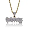 Мужская хип-хоп Savage Письмо Подвеска Ожерелье Ювелирные Изделия Мода Золотые кулон Ожерелья с Кубинской Цепочкой