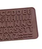 Nuevas herramientas de decoración de pasteles para comedor, molde de silicona para chocolate, letras y números, moldes para fondant, herramientas para hornear galletas CPA3406