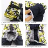 Winter Overalls for Dogs Reflective Dog Clothes Thick Warm Puffy Puppy Snowsuit Small Male Female Fully Covered Belly Y200330