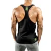 Herr t-shirts sommarsport tank män bomull kör väst ärmlös sport fitness topp bodybuilding