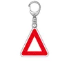 Nouveau métal porte-clés soldat spopulaire Triangle série masqué pendentif femmes et homme créatif porte-clés décoration cadeau