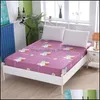 Sheets Define material de cama Home Têxteis Jardim de alta qualidade 100% algodão tecido impresso quatro cantos com elástico montado colchão er