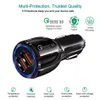 Dual usb ports 2A Real Led light car charger Power adapter for iphone11 12 13 Pro max samsung htc android phone gps mp3