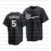 2021 Maglia da baseball del fine settimana dei giocatori di moda nera Trevor Bauer Maglie 50 Mookie Betts Clayton Kershaw Justin Turner David Prezzo 13 Max Muncy 7 Julio