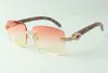 Direct s XL diamond sunglasses 3524025 with peacock wooden temples designer glasses size 18-135 mm236V