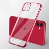 Cases For iPhone 15 Pro Max 14 Plus 13 Mini 12 11 Plating Electroplated Lens Protection Shockproof Transparent Clear Soft TPU Rubber Silicone Clear Case Cover