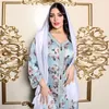 Etnisk Kläder Blomstryck Hijab Klänning Marockansk Sfifa Braid Jalabiya För Kvinnor Saudiarabien Dubai Abaya Islam Muslim Party Evening Robe
