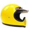 Motorcycle Helmets Helmets&CO Light Weight Vintage Helmet Retro Casco Moto Full Face Cafe Racer With Detachable Visor ECE Approve