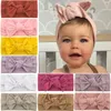 12 Colors Baby Hair Band Accessories Toddler Girls Knotted Bow Headbands Infants Ribbed Turban Hairbands M3869