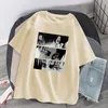 Frauen Tops T-Shirts japanische Anime Angriff auf Titan Levi Ackerman Eye Punk Tops Sommer Harajuku übergroße Gothic Kurzarm T-Shirt