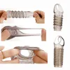 Massage Produkter Penis Skal för Sex Silicone Penis Ring Sexleksaker för män Vagina Toy Ribbed Dildo Girth Enhancer Dick Sleeve Chastity Device