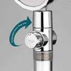 ZhangJi Propeller Driven Handheld Shower Head High Pressure Water Saving Premium Turbocharged for Bathroom Accessaries Shower H1209