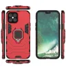 Hybrid Case For Iphone 12 Iphone12 5.4 6.1 6.7 Samsung M01 Car Holder Magnet Suction Shockproof Hard PC+TPU+Finger Ring Defender Cover