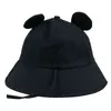 New Gorras mignon dessin animé jaune rose noire chat chat oreilles souris chapeaux chapeaux chapeau chapeau femme été g220311