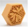 3D Bee Honeycomb Sile Soap M￶gel Ljusstak