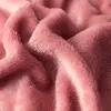 Dekens winter dikker flanellen deken voor bedden massief kleurstreep gooi single/queen/king size roze sprei's zacht warm warm