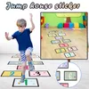 Vägg klistermärken kreativa golv barn leker spel förskola utbildning digital hoppning gitter bakgrund hem dekor mark klistermärke