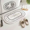 Ins Bath Mat Bathroom Non-slip Carpet Soft Comfortable Bedroom Toilet Door Mat Bathtub Absorbent Rugs Home Floor Decor 211204