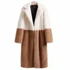 Moda inverno mulheres jaqueta de pele 5xl plus size solto longo sobretudo de alta imitação de lã de cordeiro espessa casacos quentes g056 211220
