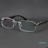 بيع النظارات الملحقات الأصل الأسود الجاموس القرن النظارات الشمسية الفنان الفضة 18K الذهب الذهب المعادن بدون شفة نظارات الذكور والإناث