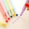 Highlighters 6 Color Fluorescent Pen Pens Canetas Stationary Office Materials Escolar School Supplies F157