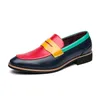 Vacances hommes mariage mocassins affaires chaussures couleur couture élégante robe de soirée appartements magicien chaussures