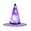 3pcs 할로윈 다채로운 LED 가벼운 빛나는 파티 모자 마녀 모자 마녀 모자 다양 한 스타일 C70816J