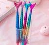 Fashion Kawaii Colorful Mermaid Pens Student Writing Gift Novelty Mermaid Ballpoint Pen Stationery School Office Supplies SN2351