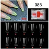 500Pcs press on Nail TIP Clear White Full Cover French false toe Tips Ushape Acrylic UV Gel Manicure NAF0143822444
